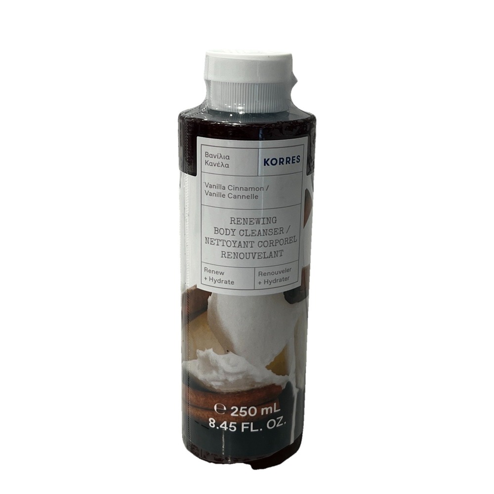 KORRES Renewing Body Cleanser |‎ Vanilla Cinnamon 8.45 oz | Sealed